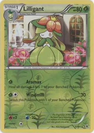 Noble Victories Lilligant #5/101 reverse holo